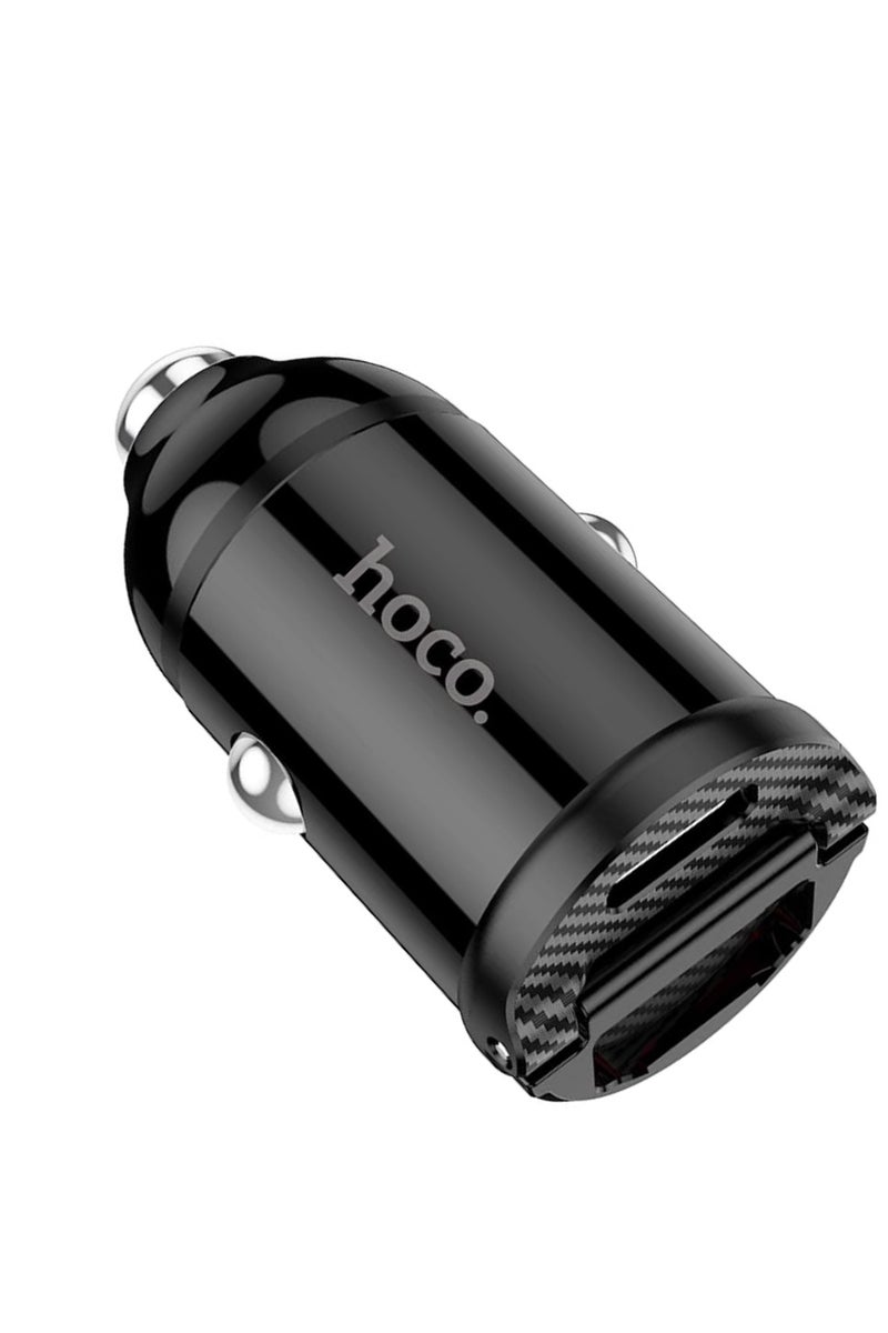 Hoco NZ2 - Link PD 30W+QC3.0 Car Charger, Compatible With iPhone Samsung Xiaomi Oppo Huawei - Black - Image 4