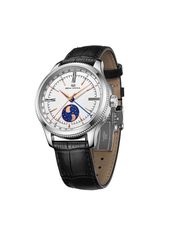 Seagull Men's Automatic Mechanical Watch With Moonphase And Date Display, Birthday Gift For Men 819.17.6170 - Image 3