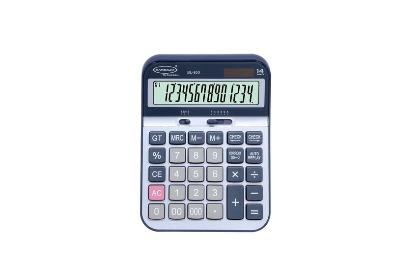 Bambalio 14 Digits BL-950 Large Display with Metallic Panel & 3 Years Warranty Electronic Calculator - Image 3