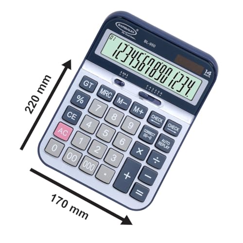Bambalio 14 Digits BL-950 Large Display with Metallic Panel & 3 Years Warranty Electronic Calculator - Image 2