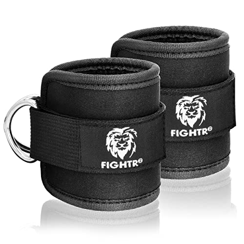 FIGHTR® Ankle Strap (Padded) - for Cable Machine - (2 Pieces) Leg Cuffs for Women and Men - Image 5