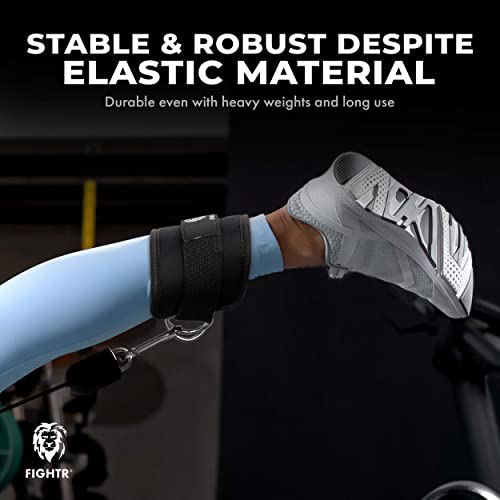 FIGHTR® Ankle Strap (Padded) - for Cable Machine - (2 Pieces) Leg Cuffs for Women and Men - Image 2