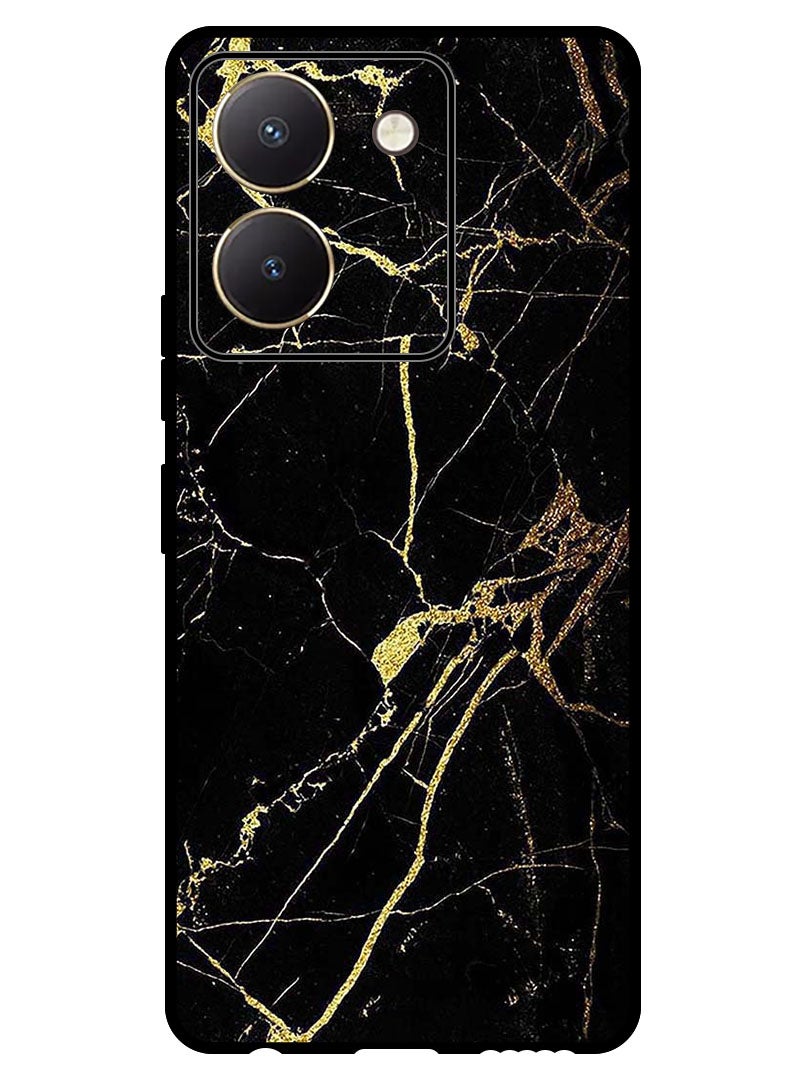 Theodor Protective Case Anti Scratch Shock Proof Bumper Cover For Vivo Y77t Marble Texture - Image 1