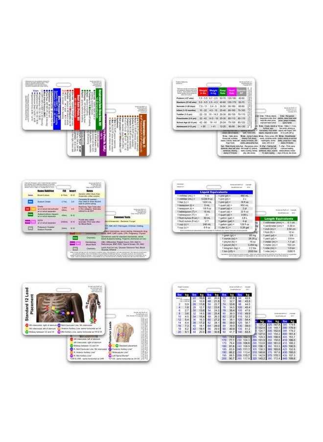 Scrubs and Stuff LLC Mini CNA/MA/Tech Horizontal Badge Card Set - 6 Cards  - Image 2