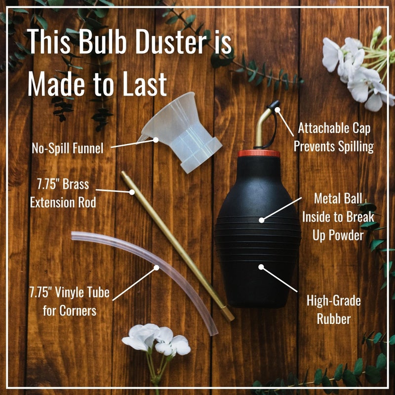 Dr. Killigan's The Insect Buster - Bulb Duster for Diatomaceous Earth and Other Powders - Effective Dust Application Tool - Small (8 ounces) - Image 3