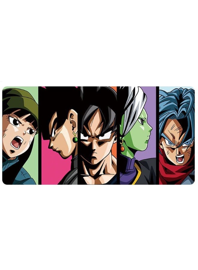 لوحة ماوس أنيمي دراغون بول، لوحة ماوس أنيمي، لوحة ماوس للألعاب، لوحة ماوس كبيرة، لوحة ماوس لوحة مفاتيح ممتدة مع قاعدة غير قابلة للانزلاق وحواف مخيطة، 15.7 × 35.4 بوصة - Image 2