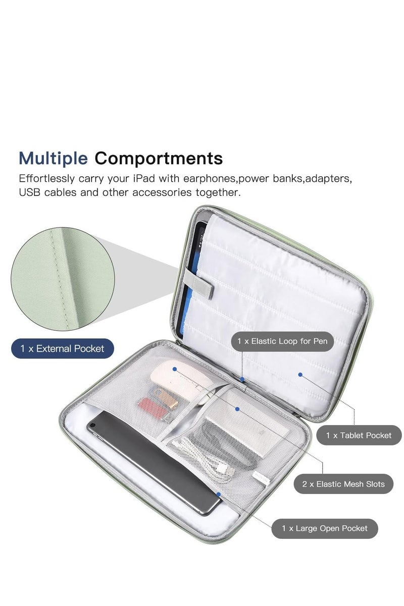 XICEN 9.7-11 Inch Tablet Sleeve Case, Protective Carrying Bag for iPad Pro 11 2022-2018,10.9 Inch iPad 10th, 10.2 Inch iPad 9/8/7, Galaxy Tablets S9 S8 A8 A7 - Image 2