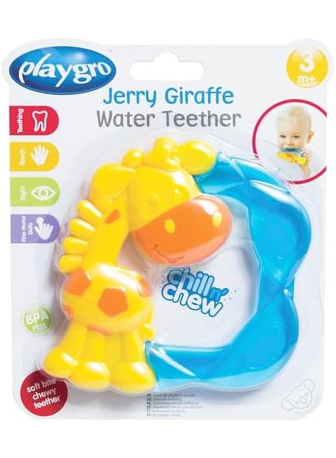 playgro Jerry Giraffe Water Teether Piece Of 0 Yellow Blue - Image 2