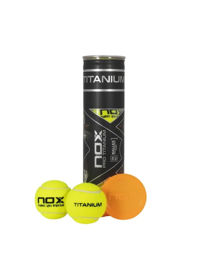 NOX PRO TITANIUM Padel Balls | 4 balls in a box