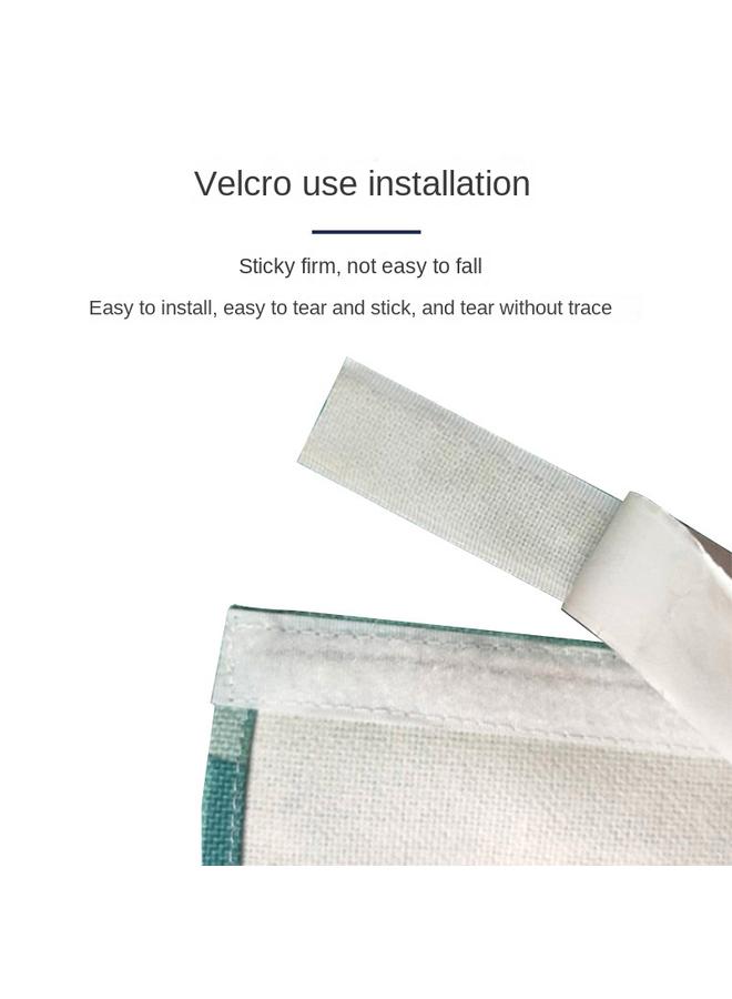 Bluejw Kitchen Cabinet Shading Cabinet Curtain Velcro Cabinet Dust-proof Self-adhesive Kitchen Shading Curtain Mirror Ugly-covering Curtain Cabinet Curtain Punch-free - Image 5