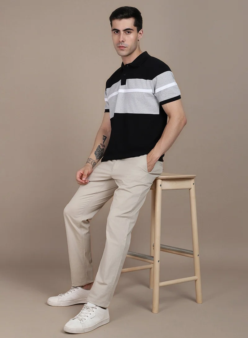 Dennis Lingo Black T-Shirt for Men, Sleek and Versatile