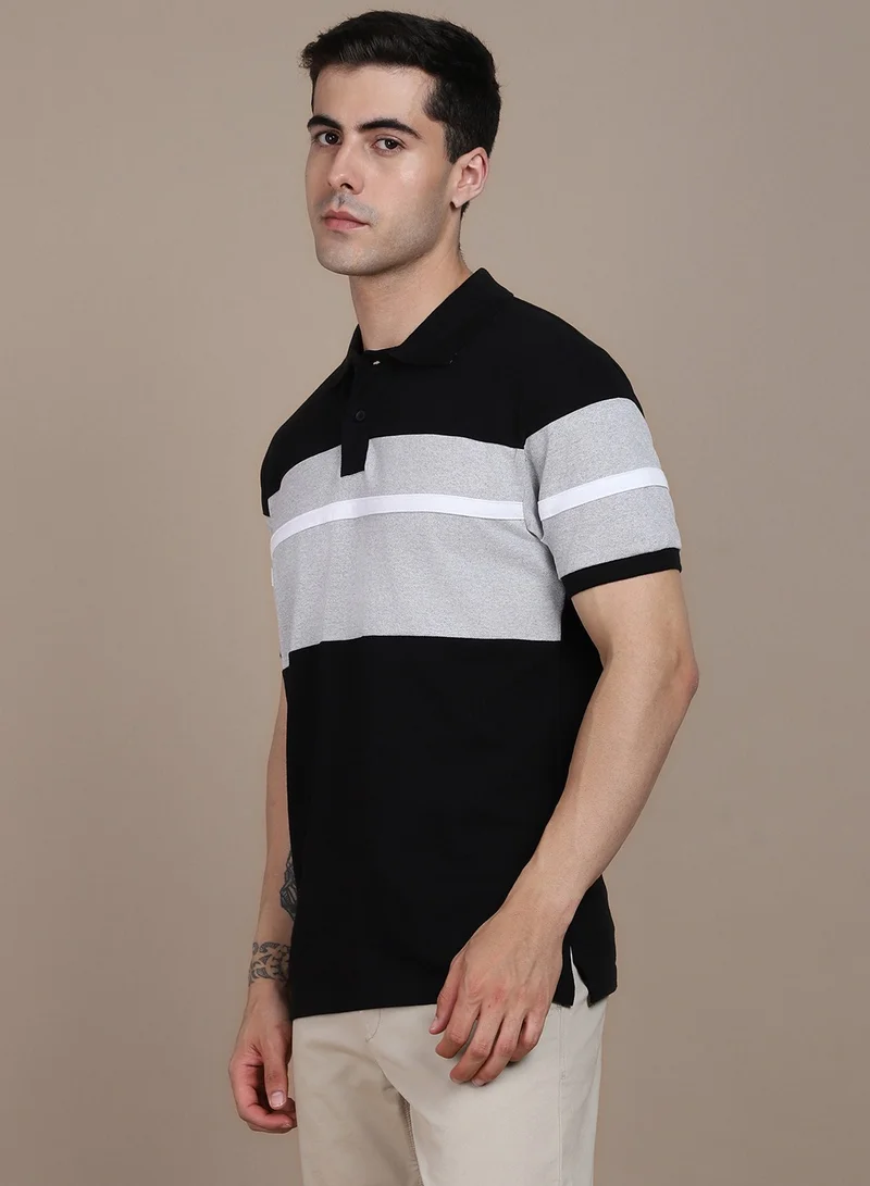 Dennis Lingo Black T-Shirt for Men, Sleek and Versatile