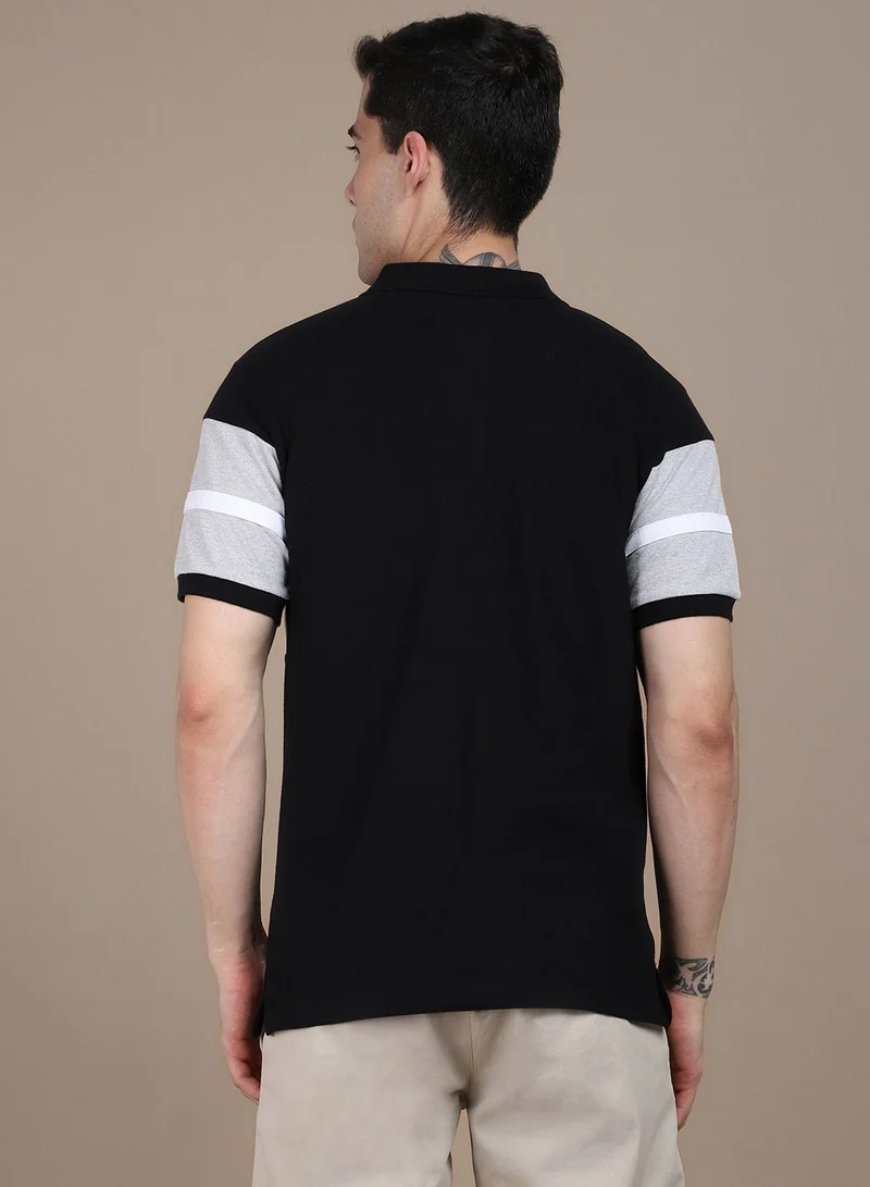 Dennis Lingo Black T-Shirt for Men, Sleek and Versatile
