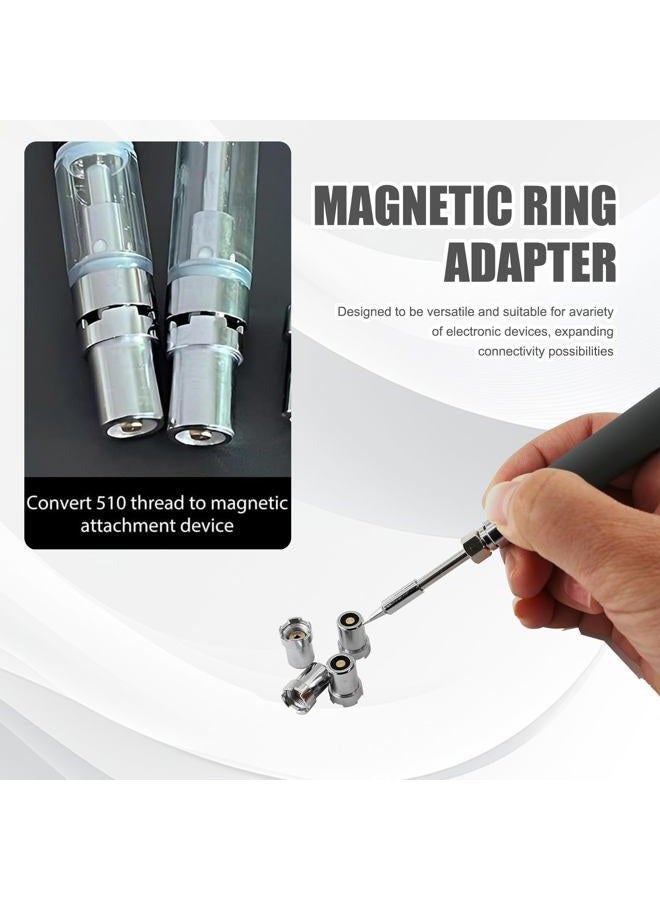 braxan 4PCS Thread Magnetic Adapter Kit, Magnetic Adapter Thread for Soldering Iron, Essential Tool for Circuit Board Repair - Image 5