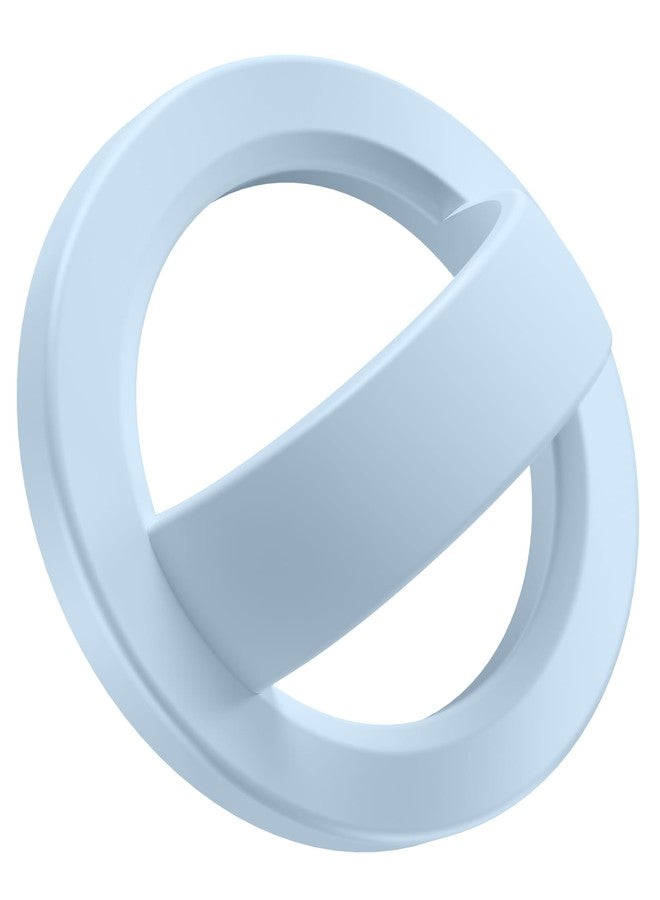 GONEZ قبضة هاتف مغناطيسية GONEZ متوافقة مع MagSafe، حامل حلقة سيليكون مريح، حلقة إصبع مرنة لظهر الهاتف لهواتف iPhone 16/15/14/13/12، زرقاء - Image 1