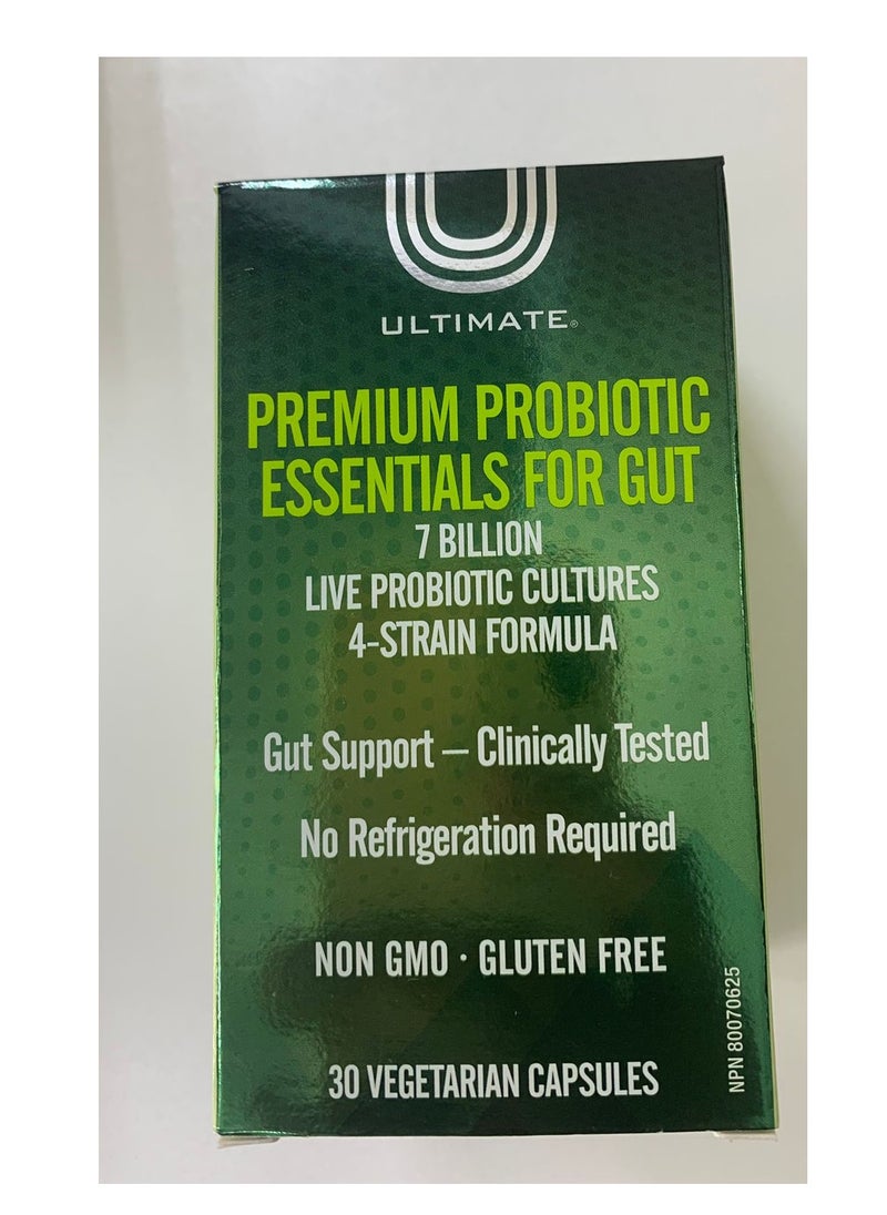 Ultimate - PREMIUM PROBIOTIC ESSENTIALS CAPSULES FOR GUT 30'S - Image 1