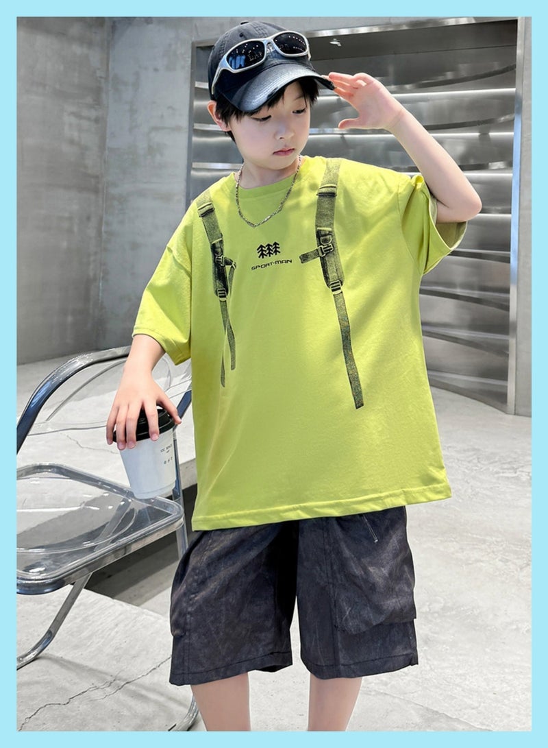Boy's short-sleeved T-shirt - New summer lightweight design - Image 2