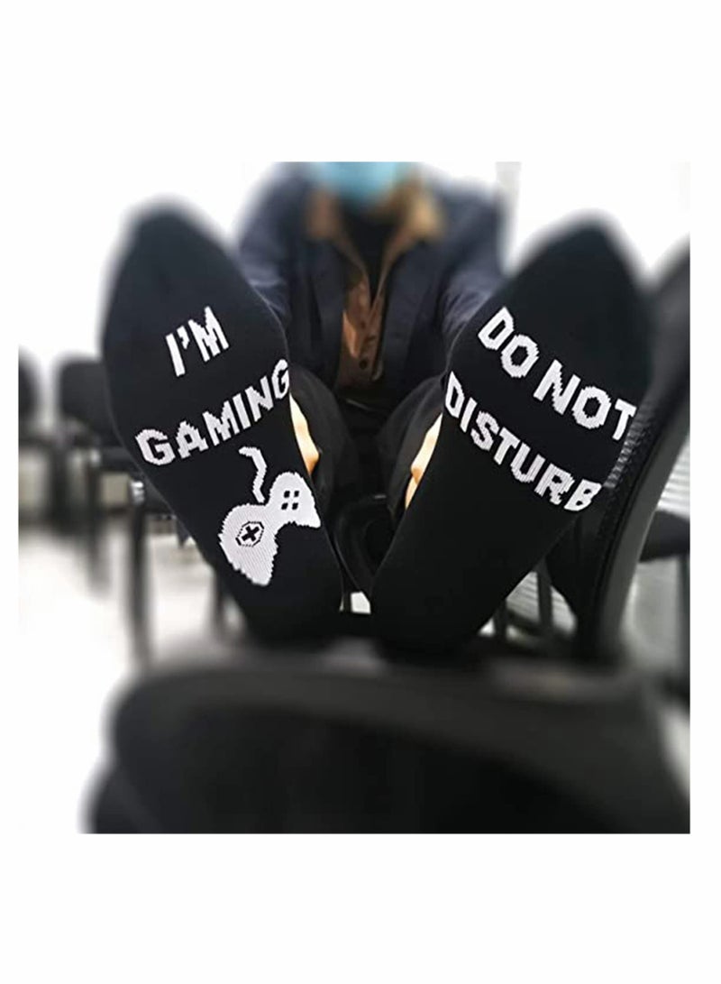 Gaming Socks for Boys and Girls Perfect Birthday Gift for Teen Gamers Unique Do Not Disturb Design - Image 3
