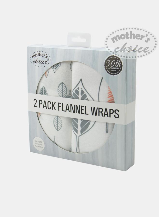 Mothers Choice Pack of 2 - Cotton Flannel Wrap Gift Box Set, 0-2 Years - Image 2