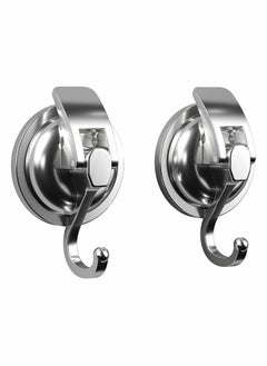 Vacuum Suction Cup Hooks, Silver Chrome-Plated Polished Heavy-Duty Suction Cup Hooks
