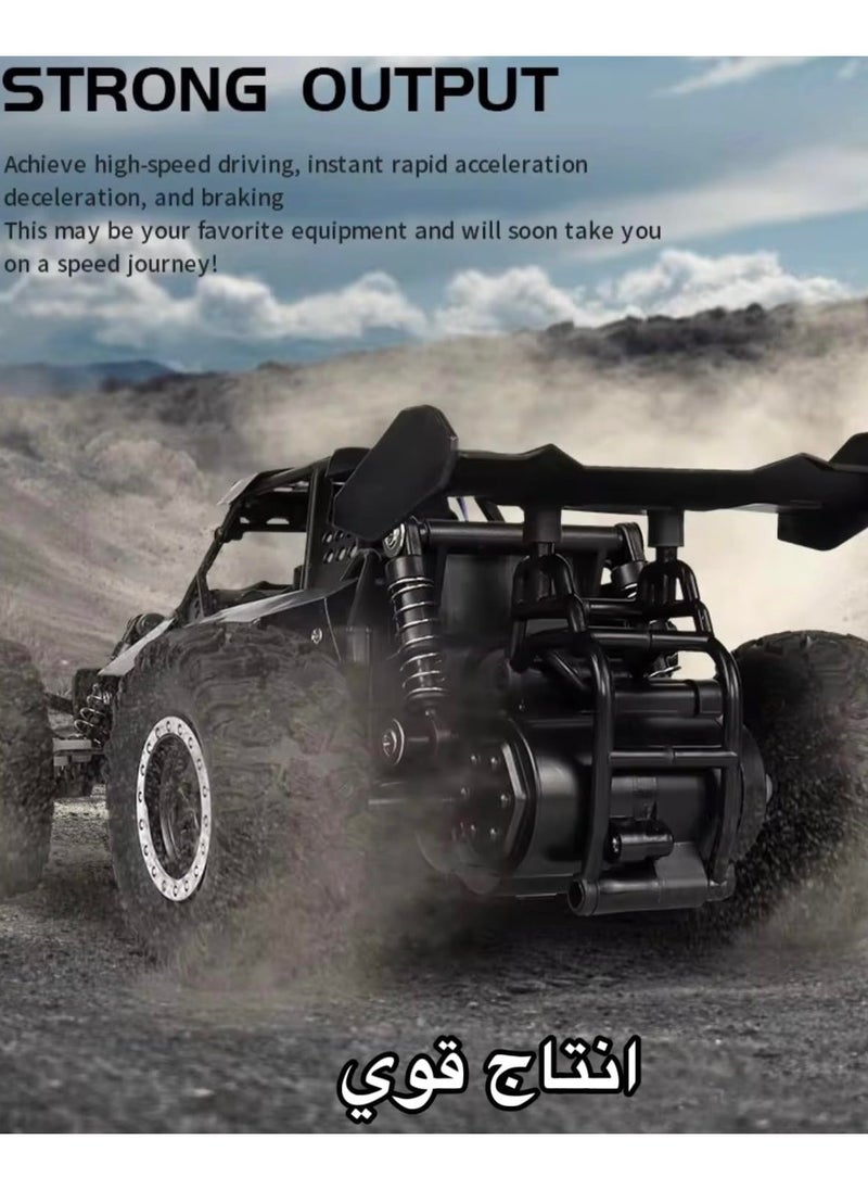 OVYA - RC -2.4GHz  Remote Control Car 1:16 Alloy High-Speed 20KM/H Big Foot Off Road Racing Buggy With 2Battry for Kids/Boys/Girls Birthday Gift (Blue) - Image 1