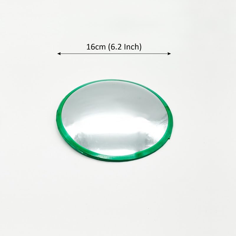 DOKCHAN Fengshui Convex Safety Mirror for Removal of Outside Negative Energy | Pakwa Mirror | Pakwa Framed Glass Round Wall Mount Front Mirror (Diameter : 16cm | Weight : 113gm) - Image 4