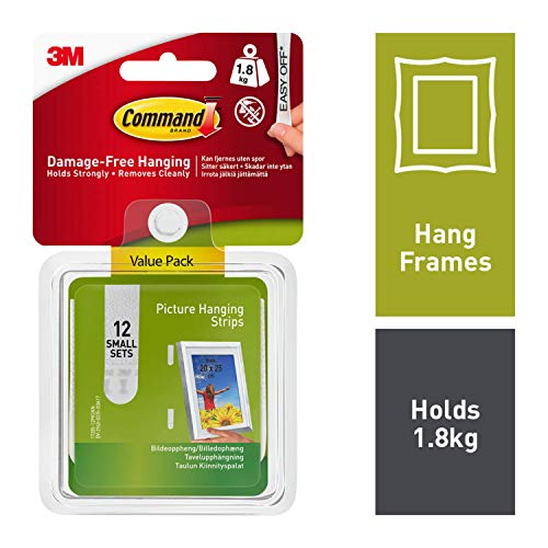 Command 3M Picture Hanging Strips, Small, 24 Strips/Pk (17205-12PK) - Image 2