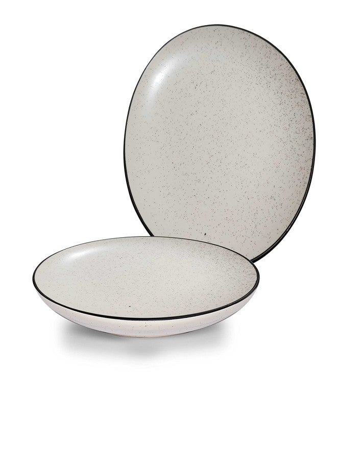 Pure Source India Ceramic Handcrafted Dotted White Quarter Plate Set of 1, Small Side Plates for Dinner and Snacks (7 Inch, 1 Piece, Microwave Safe) - Image 4