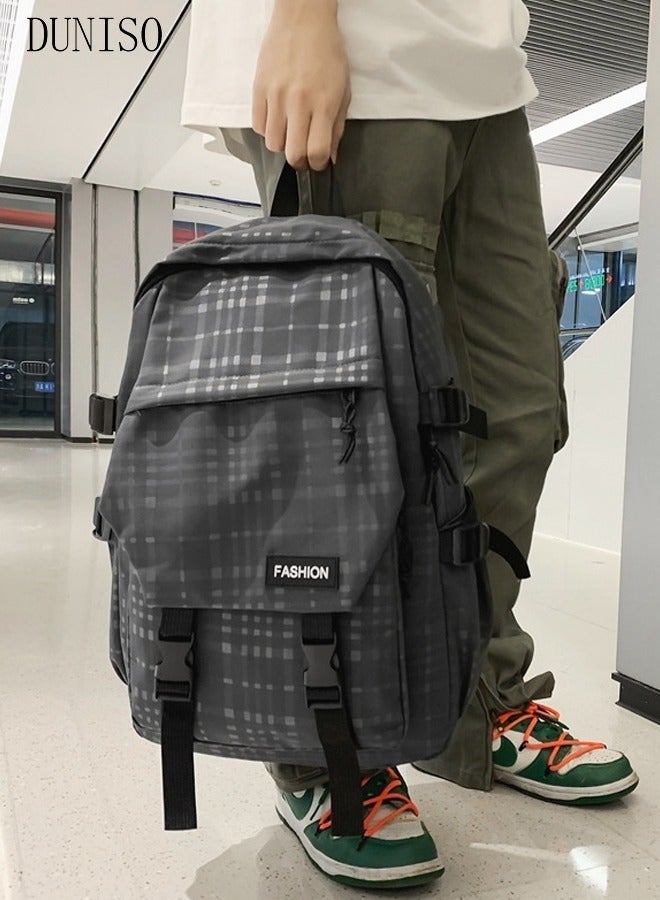 DUNISO Large Capacity Backpack Multifunction Casual Water Resistant Double Shoulder School Bag Computer Backpack Business Durable Laptops Travel Backpacks Outdoor Bags - Image 4