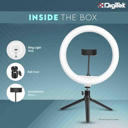 DIGITEK (DRL-14) Professional Ring Light with USB Support - Dual Temperature Lights, USB Cable & AC Adapter Included - Ideal for Photography & Videography, YouTube (Without Stand) - Image 5