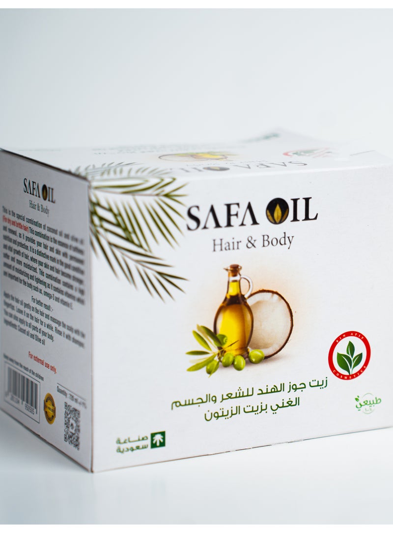 Safa Oil Olive enriched & Coconut Oil Hair & Body Oil (60ml) - Image 2