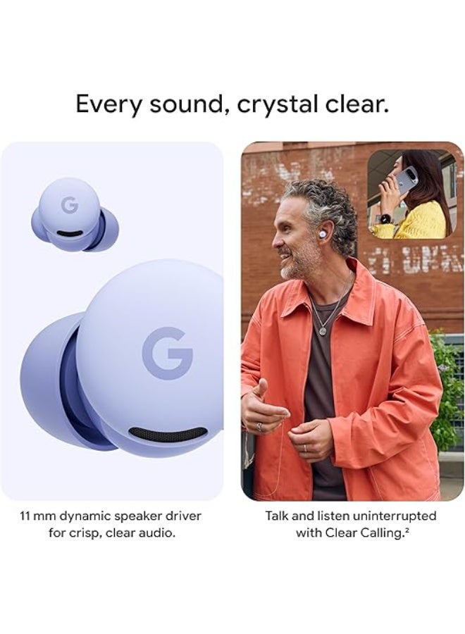 Google Pixel Buds 2a - Wireless Bluetooth Earbuds with Active Noise Cancellation and Transparency Mode - Lightweight, Comfortable Fit - 20-Hour Battery - Water Resistant - Built for Gemini - Hazel - Image 5