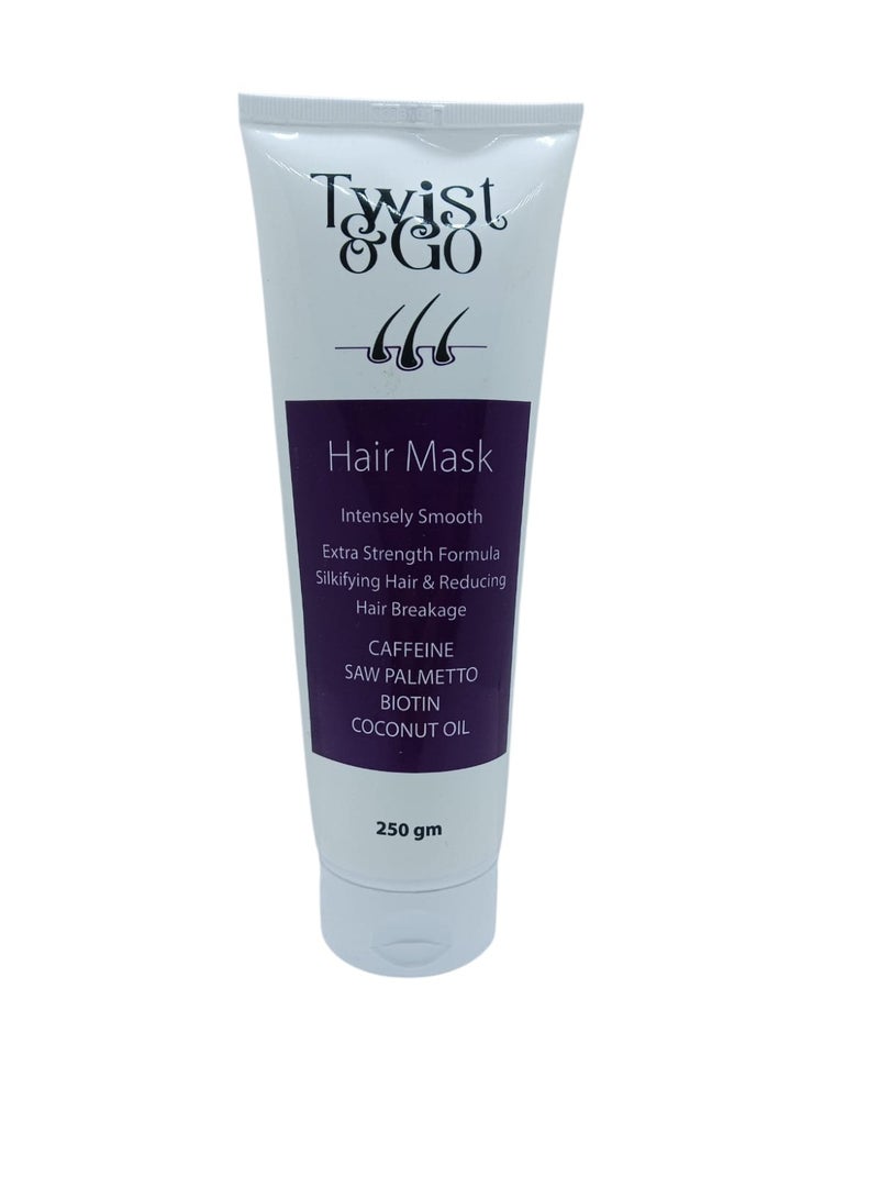 Twist&Go Anti-fall hair mask with coconut oil, caffeine and biotin - 250 ml - Image 3