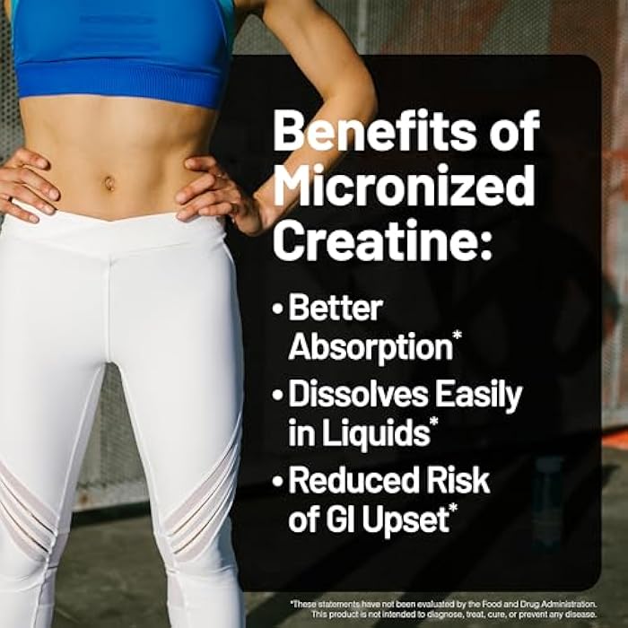 NatureWise Micronized Creatine Monohydrate Pills, 2500mg Per Serving - Creatine for Women & Men - Pure, Unflavored, Supports Lean Muscle Mass, Endurance - 60 Capsules[30-Day Supply] - Image 4