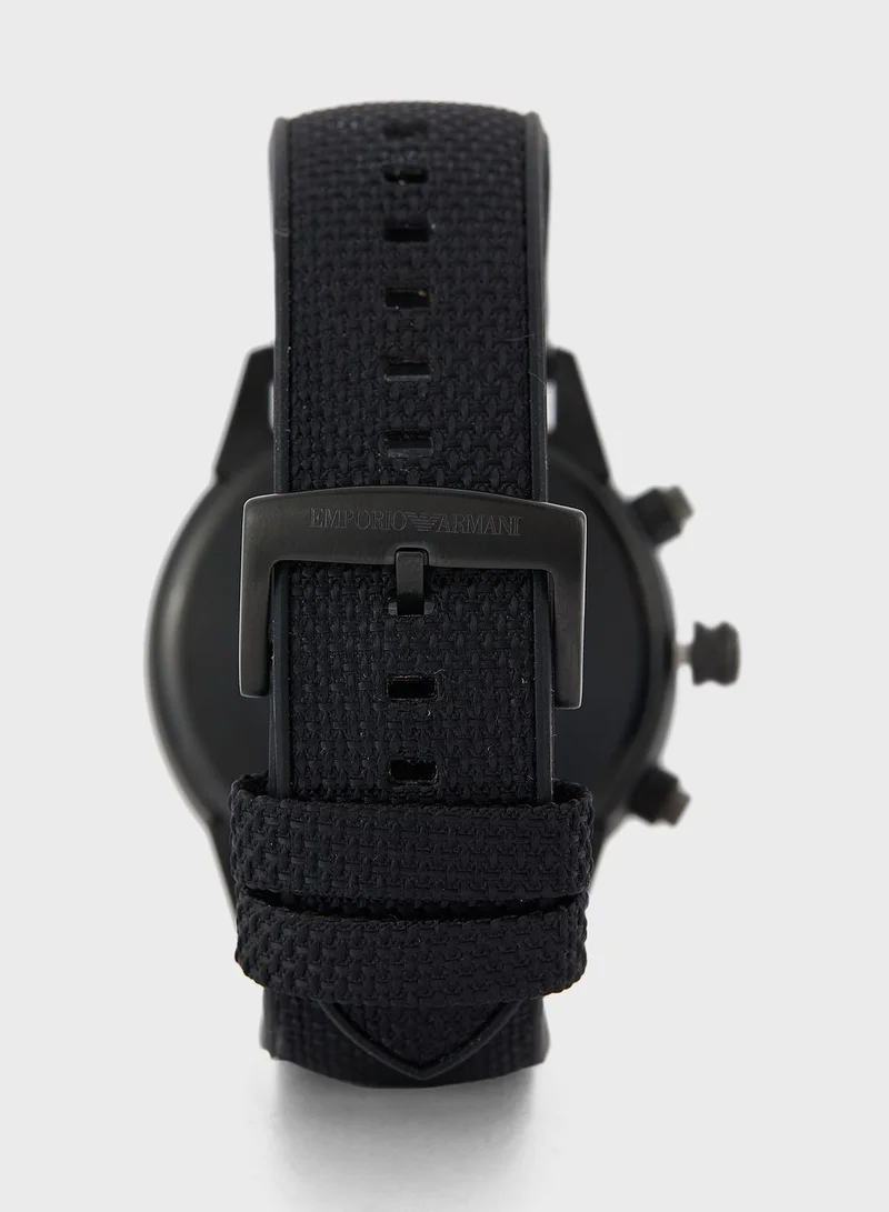 EMPORIO ARMANI Nylon Strap Analog Watch