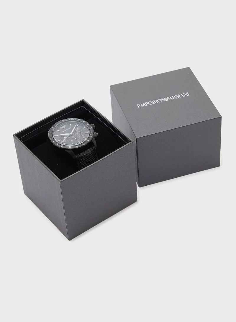 EMPORIO ARMANI  Nylon Strap Analog Watch for Men | Best Price UAE