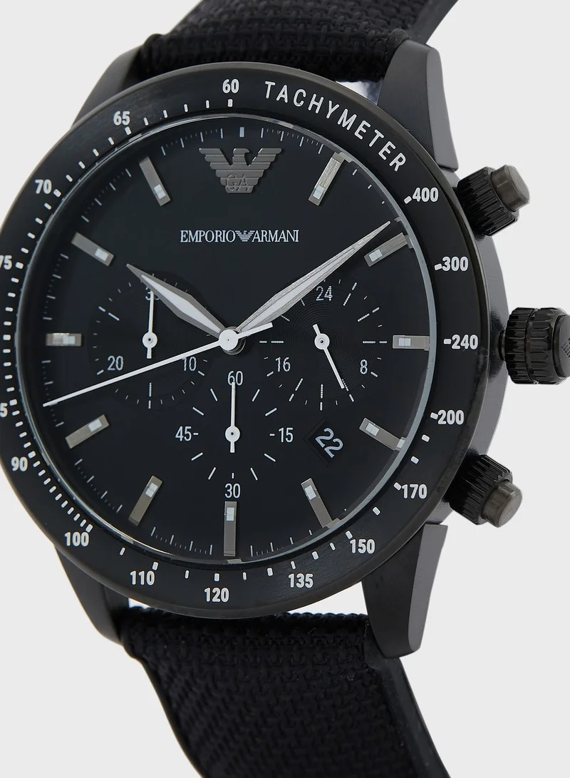 EMPORIO ARMANI  Nylon Strap Analog Watch for Men | Best Price UAE