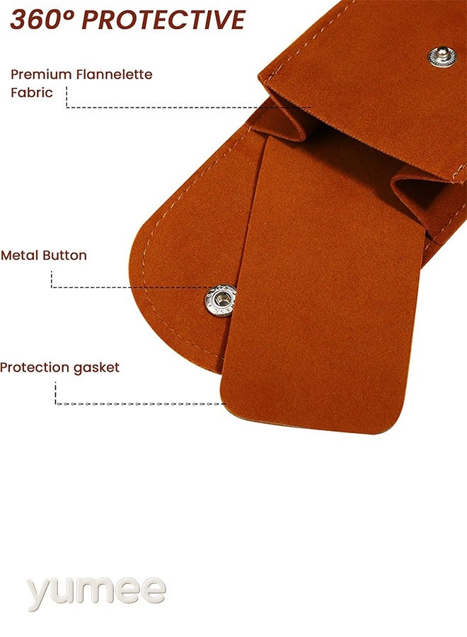 يمي مجموعة من 6 قطع من حقائب السفر للساعات، وأكياس تخزين من الفانيلا للرجال والنساء، وحقائب ناعمة محمولة للساعات والمجوهرات - Image 4