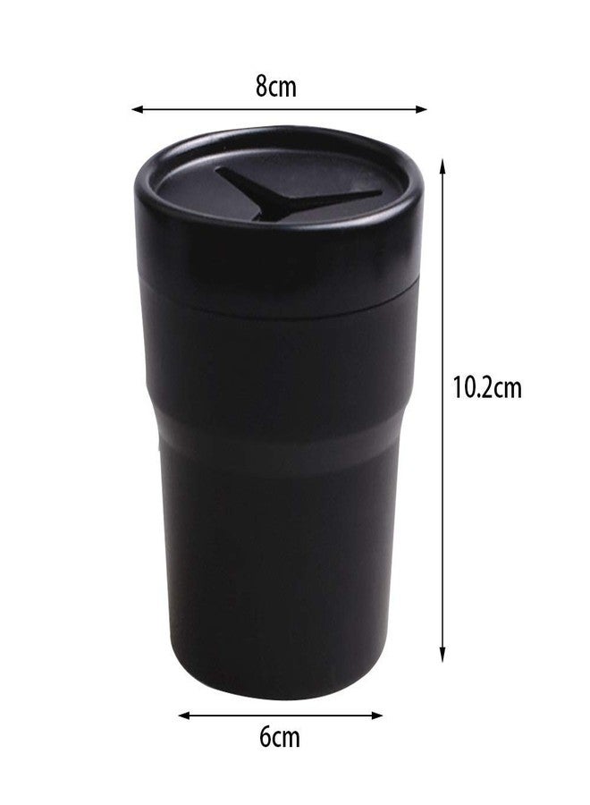 VUFVOID Portable Piggy Bank Car Coin Storage Box, Plastic Change Bucket in the Car, Removable, can Store 120 Mixed Coins, Suitable for Outdoor Car Home Desktop Bedroom Decoration (Black) - Image 2