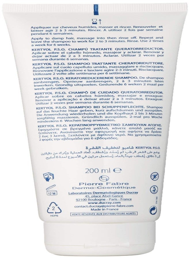 Ducray Kertyol P.S.O. Shampoo, Scalp Prone to Psoriasis, Micronized Sulfur, Salicylic Acid, Soothes Red, Irritated Scalp, 6.7 oz. - Image 2