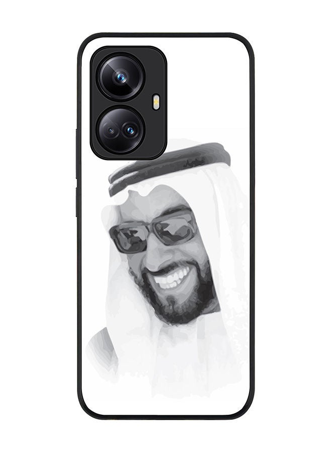 Stylizedd Rugged Black edge case for Realme 10 Pro Plus 5G Slim fit Soft Case Flexible Rubber Edges Anti Drop TPU Gel Thin Cover -  Zayed Our Father - Image 1