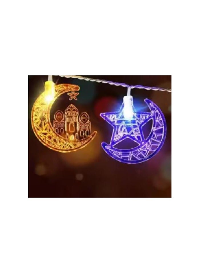 Generic Ramadan String Lights - Shape of stars , Moon and Masjid - Image 2