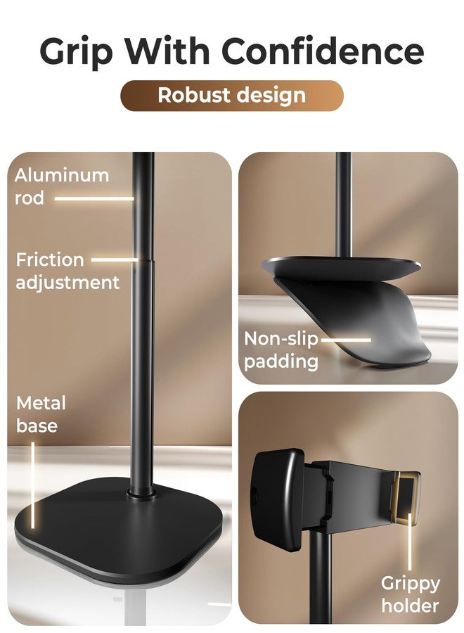 Cooper ChatStand, [Gift Family Pack], Adjustable Cell Phone Stand for Desk, Phone Stand for Recording, iPhone Holder, Small Tripod for iPhone, Fits Samsung, Android Smartphones, (Night Black, 2-Pack) - Image 4