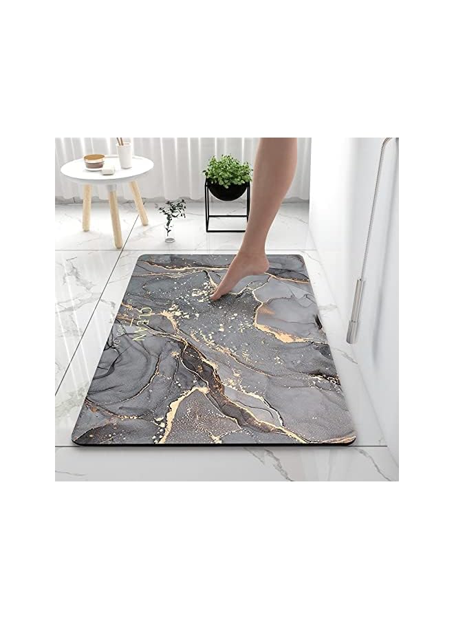 Raxoom Bathroom Mat, Super Absorbent Floor Mat, Bath Mat Rug, Quick-Drying Bathroom Carpets,Rubber Non-Slip Bottom, Easy to Clean[40X60CM] (Light Grey) - Image 5