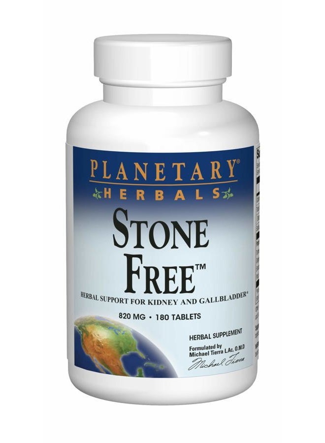 PLANETARY HERBALS ستون فري 820 ملغ دعم عشبي للكلى والمرارة 180 قرص - Image 1
