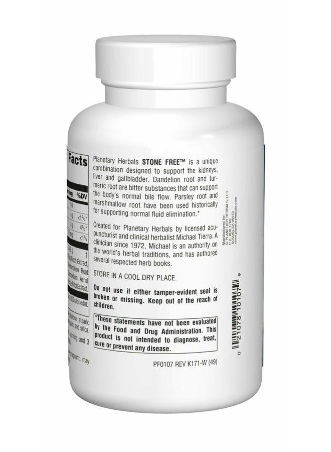 PLANETARY HERBALS ستون فري 820 ملغ دعم عشبي للكلى والمرارة 180 قرص - Image 2