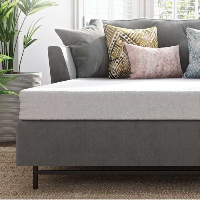 GEL MEMORY FOAM SOFA BED MATTRESS REPLACEMENT MATTRESS FOR QUEEN SIZE SLEEPER SOFA AND COUCH BEDS WHITE