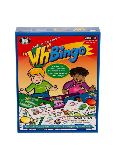 ; Ask & Answer® Wh Bingo Board Game ; Comprehension Verbal And Communication Skills ; Who What Where When And Why Questions ; Educational Resource For Children