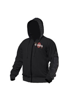 Generic 2019 New Olympic Sweatshirt Fitness Jacket Sports Cotton Printing Hooded Zipper Shirt Healthy Athletic Hooded Pullover 19 black 