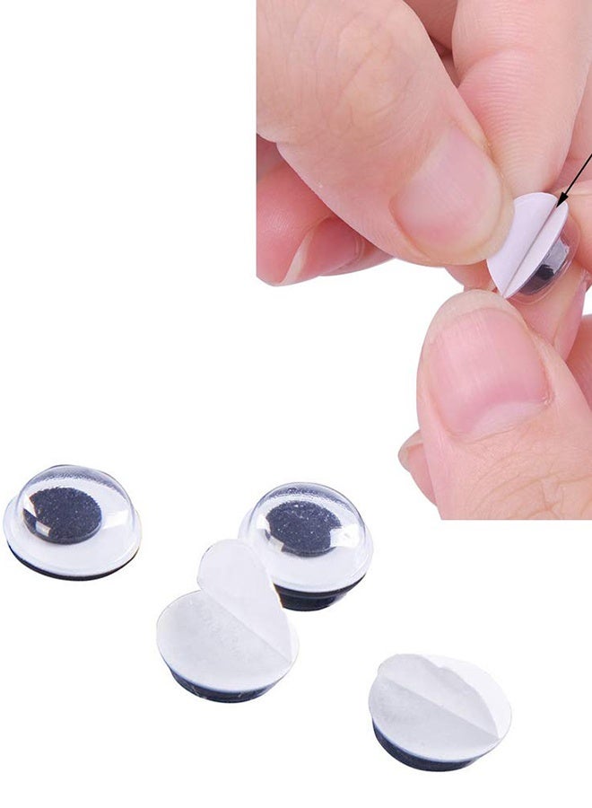 Pack of 700 pcs Round Wiggle Googly Eyes with Adhesive on Back Pack for DIY Scrapbooking Crafts Decorations - Assorted Sizes - Image 3